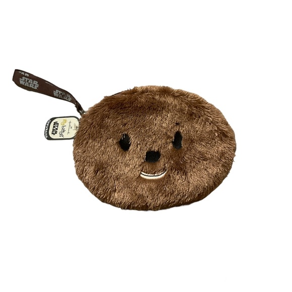 Hallmark Star Wars Chewbacca Wristlet Itty Bittys Fuzzy Wallet Purse Embroidered - Picture 1 of 9